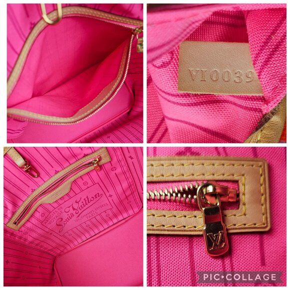 LOUIS VUITTON Stephen Sprouse Roses Monogram Neverfull MM Bag Shoulder Tote EUC - Picture 12 of 15